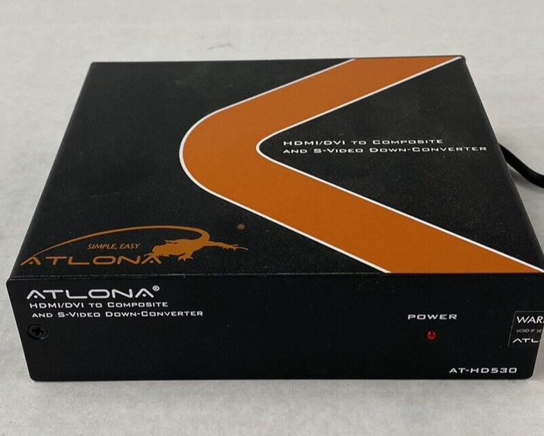 Atlona AT-HD530 HDMI to Composite/S-Video Down-Converter w/ Adapter Power Tested