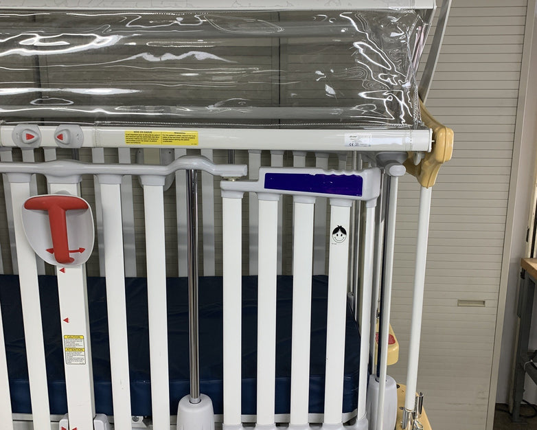 Stryker Cub FL19H Pediatric Crib with Mattress and FA64183 Retractable Top