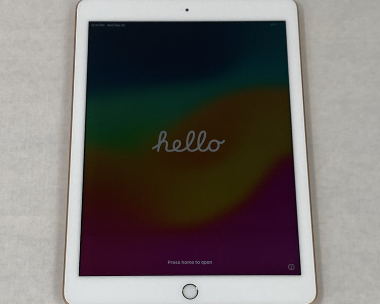 Apple iPad 6th Gen A1893 32GB 9.7" Wi-Fi Gold IOS 17.7.9