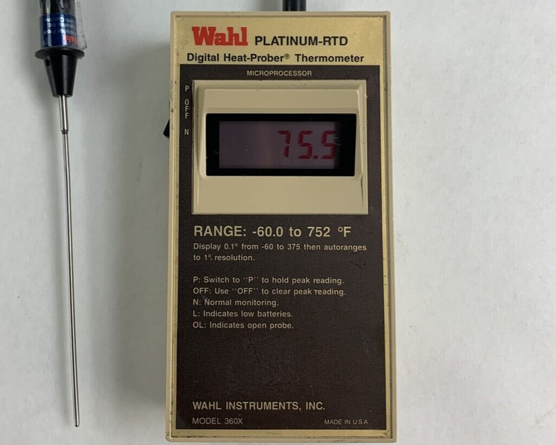 Wahl 360X Microprocessor Circuit Heat-Prober Thermometer Power Tested