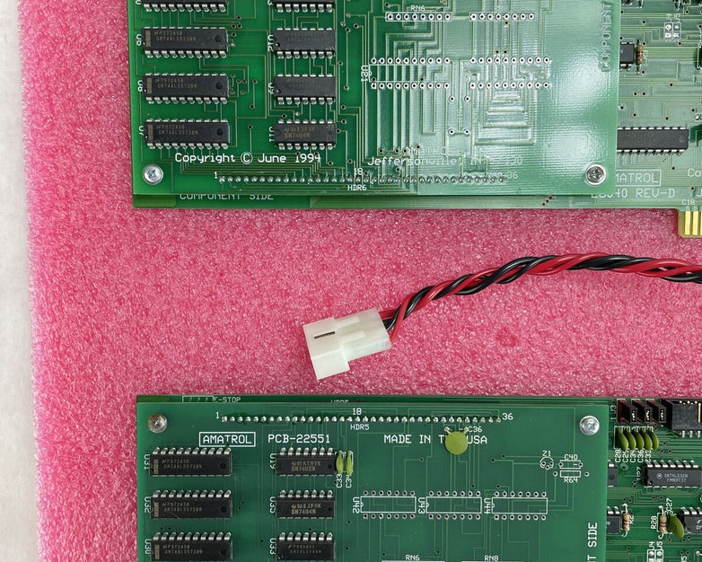 Lot Of 2 PCB 22551 23040 REV D Controller Card
