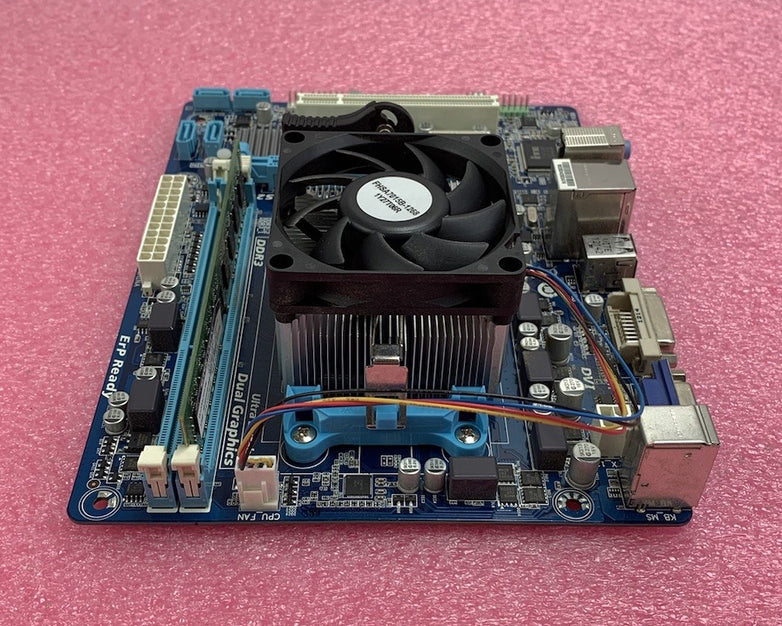 Gigabyte GA-A55M-DS2 Motherboard AMD A6-3670 2.7GHz 4GB RAM w/ Shield