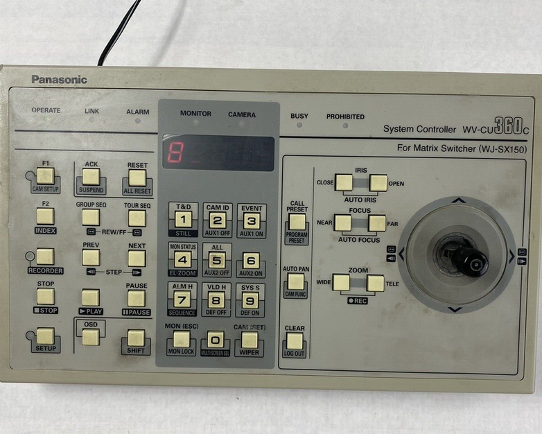 Panasonic WV-CU360C System Controller with AC Adapter Tested