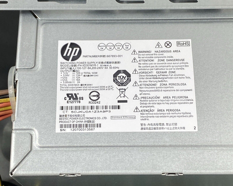 HP Pro 3500 MT Intel Pentium G860 3.00GHz 2GB RAM No HDD No OS