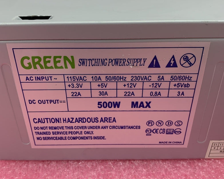 Green 500W Switching Power Supply