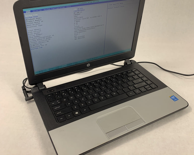 HP 340 G1 14" Laptop i5-4200U 1.6 GHz 4 GB Ram No OS No HDD No AC No Batt
