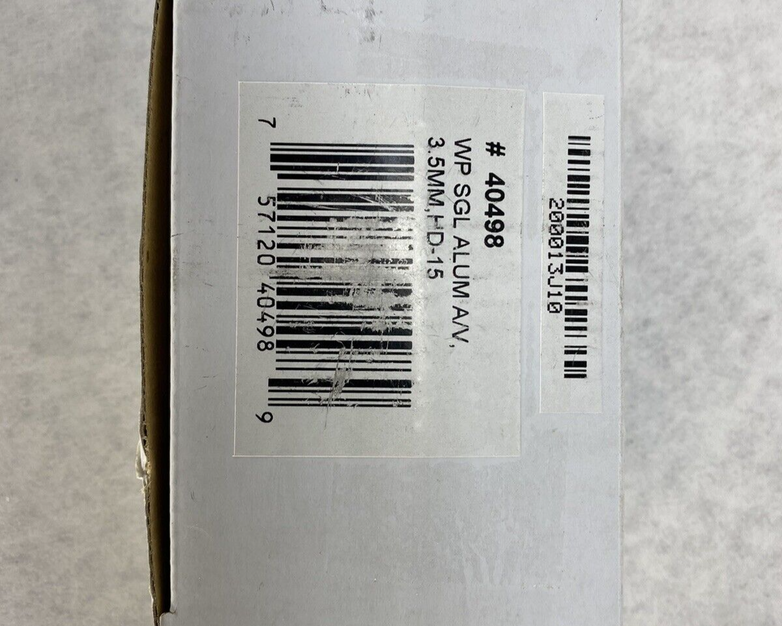 Lot of 3 WP SGL ALUM A/V 3.5MM HD-15 Wall Plate Open Box New