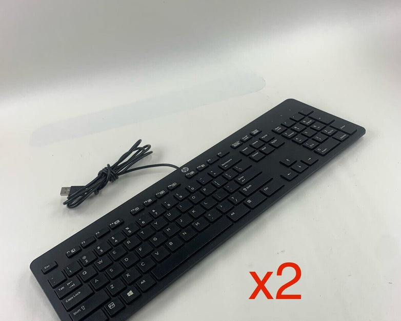 HP KBAR211 Wired Keyboard (Lot of 2)