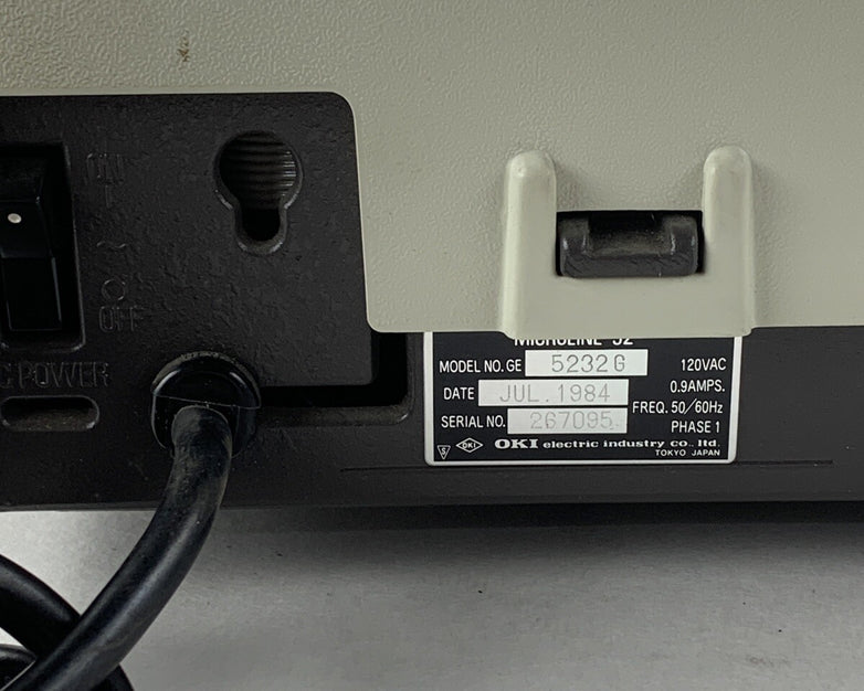 Okidata u92 Microline 9-Pin Vintage Dot Matrix Self Tested