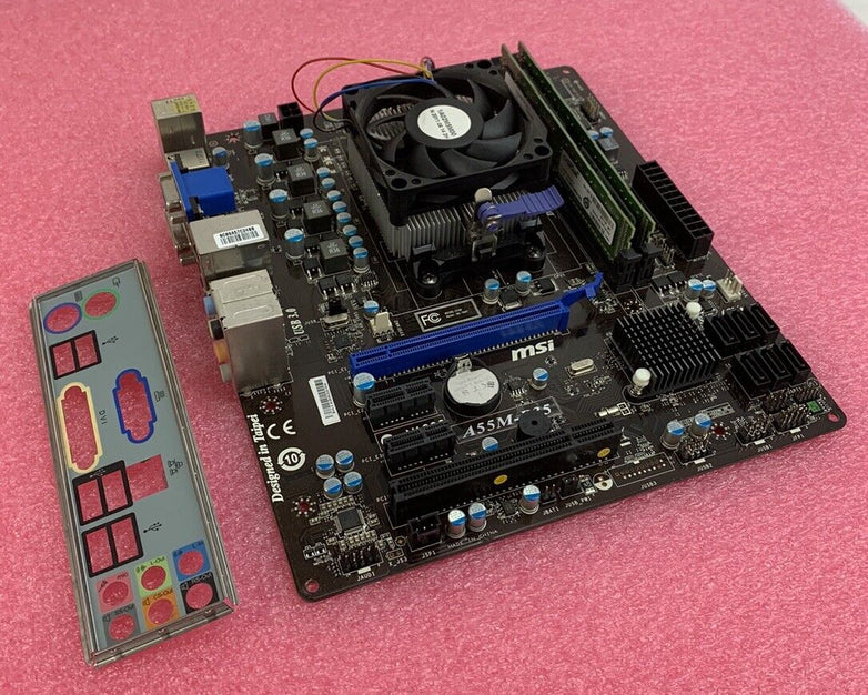 MSI MS-7697 Motherboard AMD A6-3500 2.1GHz 4GB RAM w/ Shield