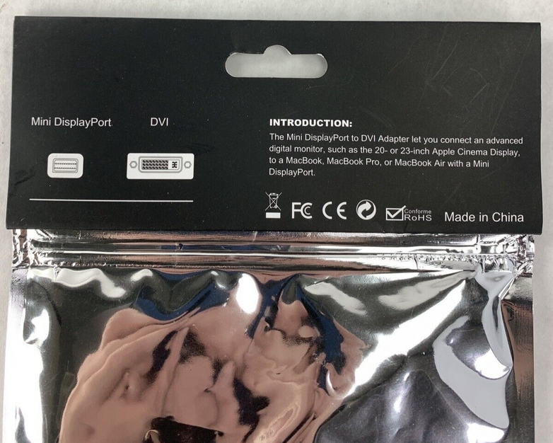 Monoprice Mini DisplayPort to DVI Adapter MDP-M-DVI-F (Lot of 3)
