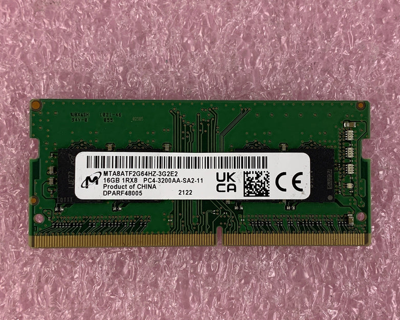 Micron MTA16ATF2G64HZ-2G3E1 16 GB 2Rx8 PC4-2400T Laptop Memory RAM SO-DIMM
