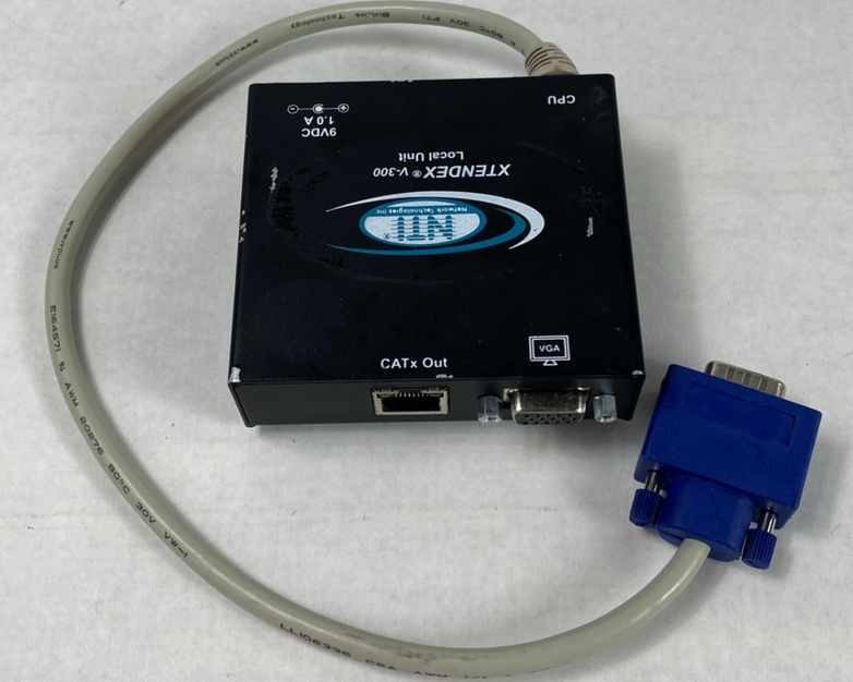 NTI Xtendex V-300 CAT5 VGA Video Extender Local Unit No Power Supply