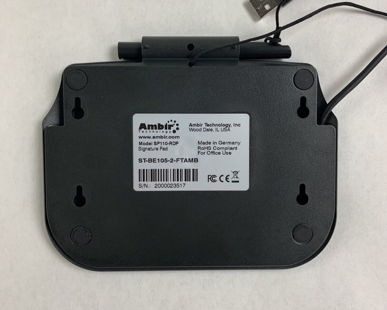 Ambir Technology SP110-RDP Ambir Imagesign Pro 110 No Stylus Tested