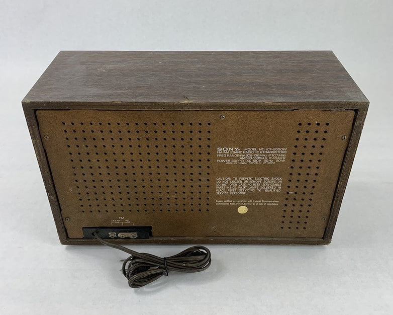 Sony ICF-9550W FM/AM 2 Band Vintage Radio