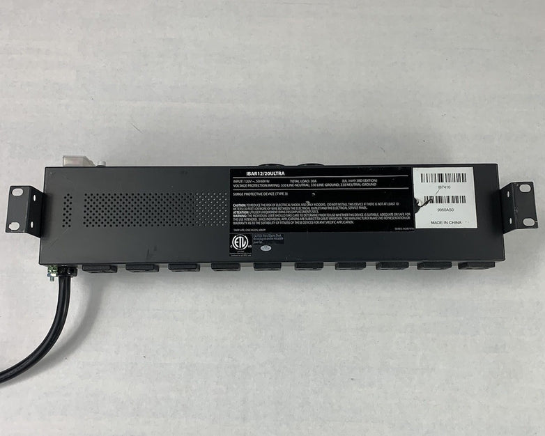 Tripp Lite IBAR12/20ULTRA 12 Outlet Rackmount Surge Protector