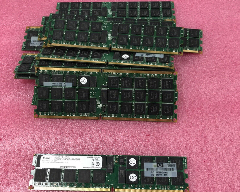 (Lot of 16) Stec 2GB Ram 345114-851 2Rx4 PC2