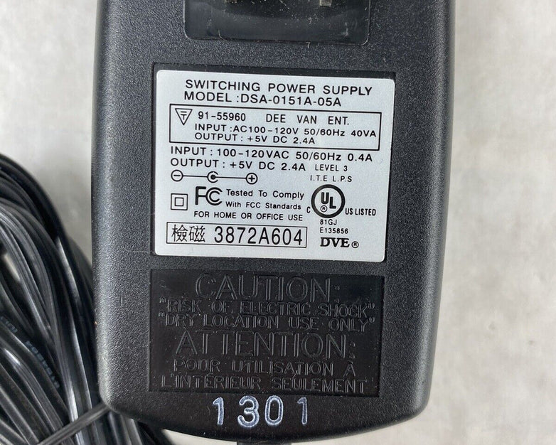 DVE Switching Power Supply DSA-0151A-05A