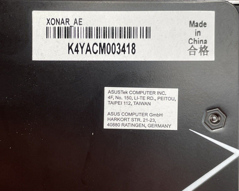 ASUS Xonar AE LUX8CM6632AE PCIe Hi-Fi 7.1 Audio Card
