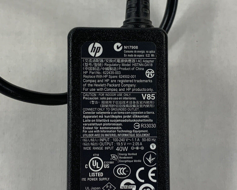 19.5V 2.05A HP HSTNN-DA18 Laptop AC Adapter OEM Genuine 580402-003 (P7) Lot of 3