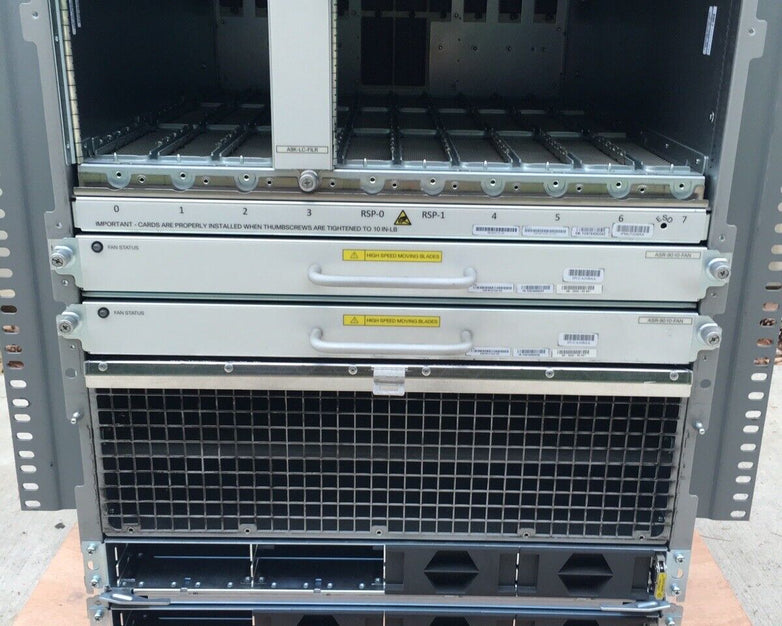 Cisco ASR-9010 Router Chassis W/ Fan Blades No Power Supply Hard Drives Removed