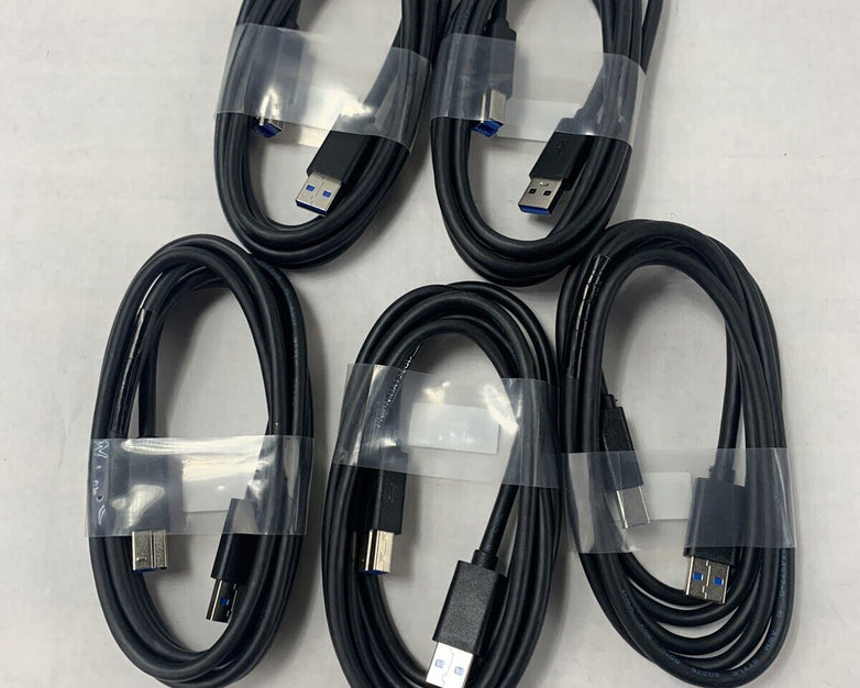 Lot 5 Dell PN81N 6F USB 3.0 Type AB A Male to B Male Cable AB MM Cord