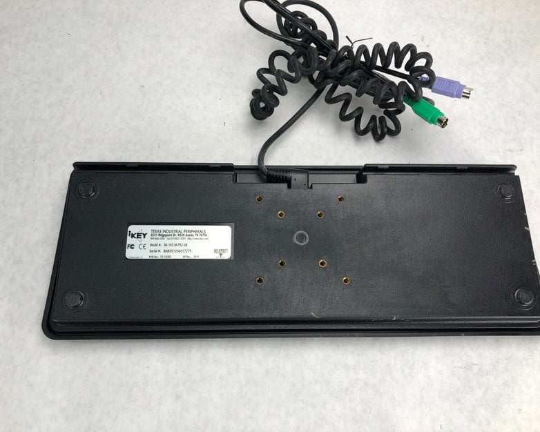 Texas Industrials Peripherals DT-5K-STD iKey Industrial Keyboard SK-102-M-PS2-UK