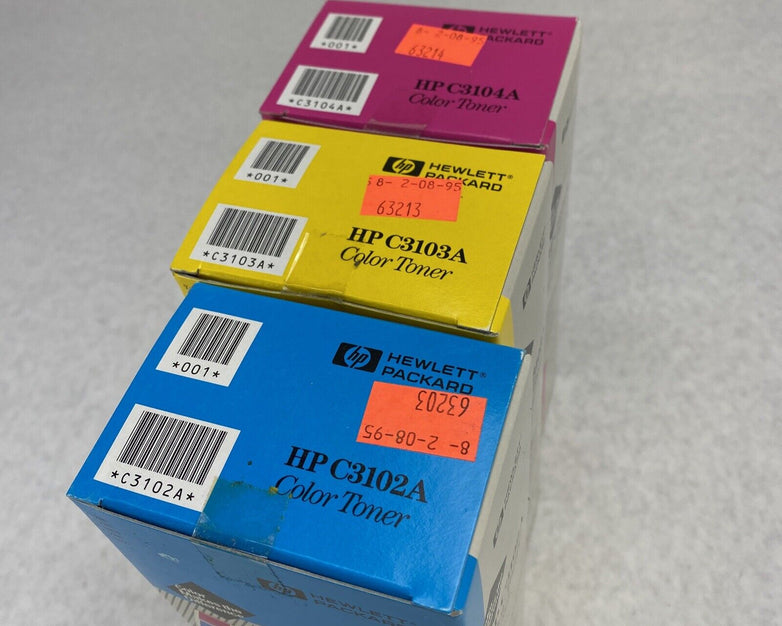 HP C3102A Cyan + C3103A Yellow + C3104A Magenta Color Toner Cartridge LaserJet 5