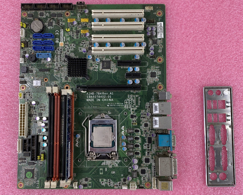 Advantech AIMB-784 Motherboard Intel Core i5-4570s 2.90GHz 4GB RAM w/ Shield