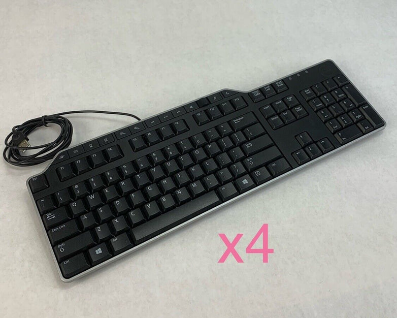 Dell KB522P Wired USB Keyboard (Lot of 4)