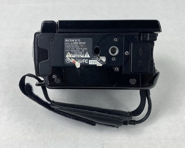 Sony HDR-XR160 Digital HD Video Camera Recorder with AC Adapter Power Tested