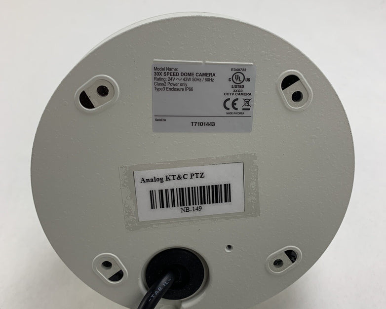 KT+C KPT-SPDN300NUCH 30x Speed Dome Camera Open Box
