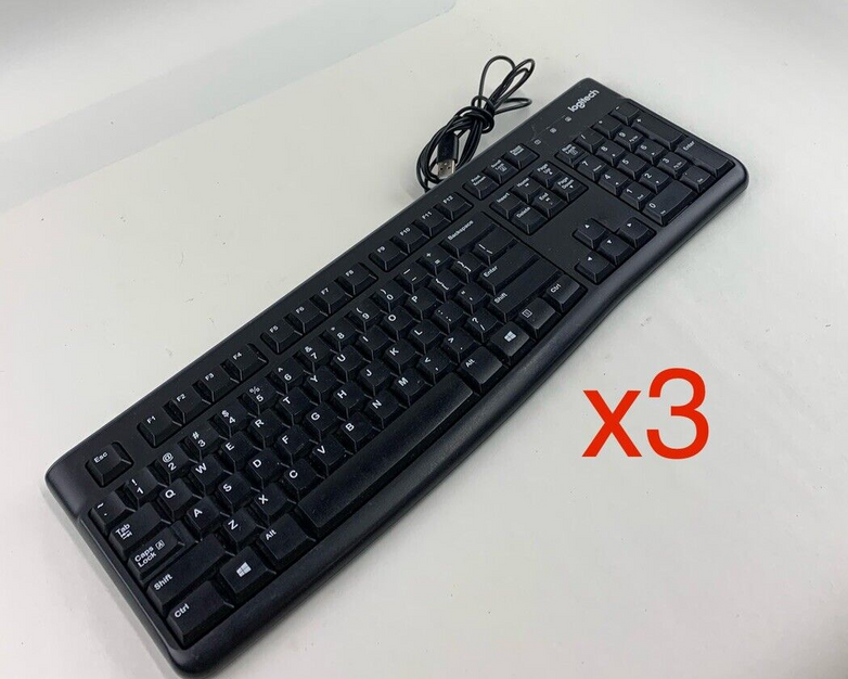 Logitech K120 Keyboard (Lot of 3)