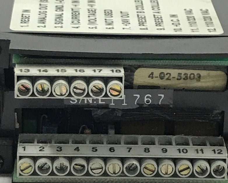 KEP INT69TAS2A Intellect-69 Ratemeter Totalizer 100 VAC 12-24VDC Square Law