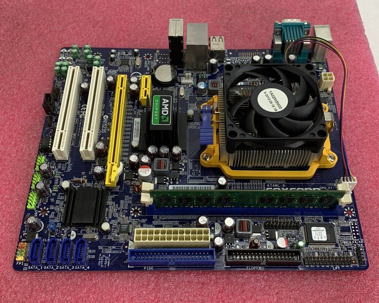 Foxconn A74ML-K Motherboard AMD Sempron 140 2.7GHz 2GB RAM w/Shield