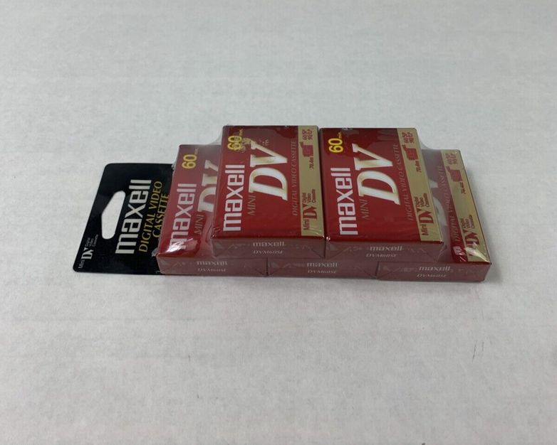 5-Pack Maxwell DVM60SE Digital Video Cassette
