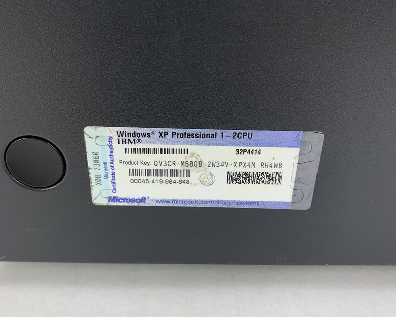 IBM Netvista 8303-42U Desktop Pentium 4 2.4 GHz 256 MB Win XP COA No OS No HDD