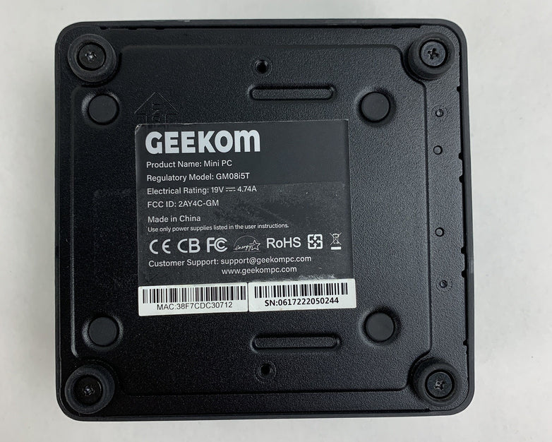 Geekom GM08i5T Mini PC Intel i5-8259U 2.3 GHz 16 GB RAM No OS No HDD No AC