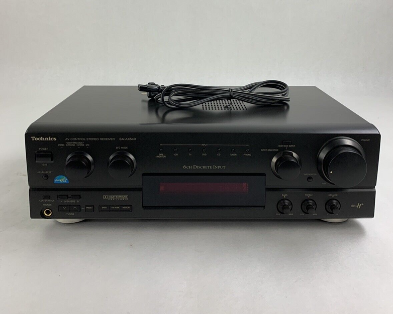 Technics SA-AX540 Stereo Receiver Tested Loud Fan No Remote