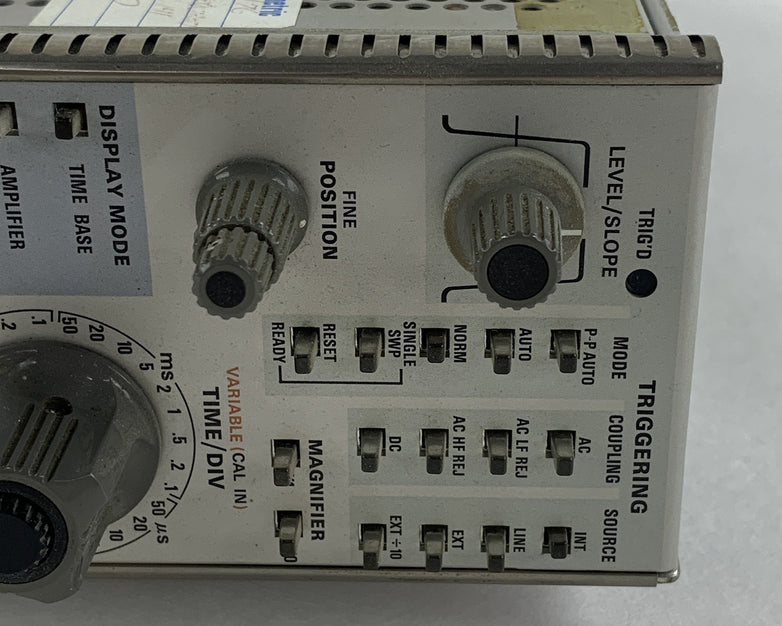 Tektronix 7B50 Time Base Plug In Unit Power Tested