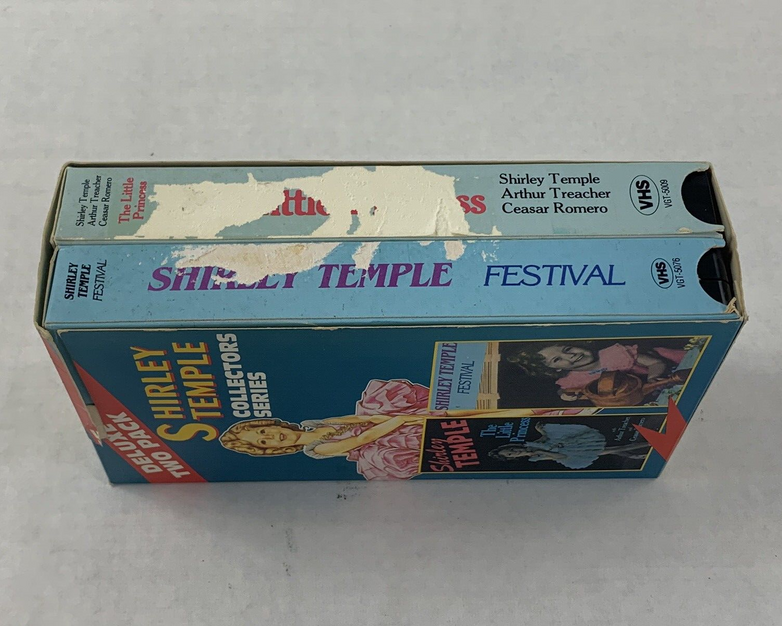 Vintage Shirley Temple In The Little Princess & Festival 2 Movie VHS Tape Set