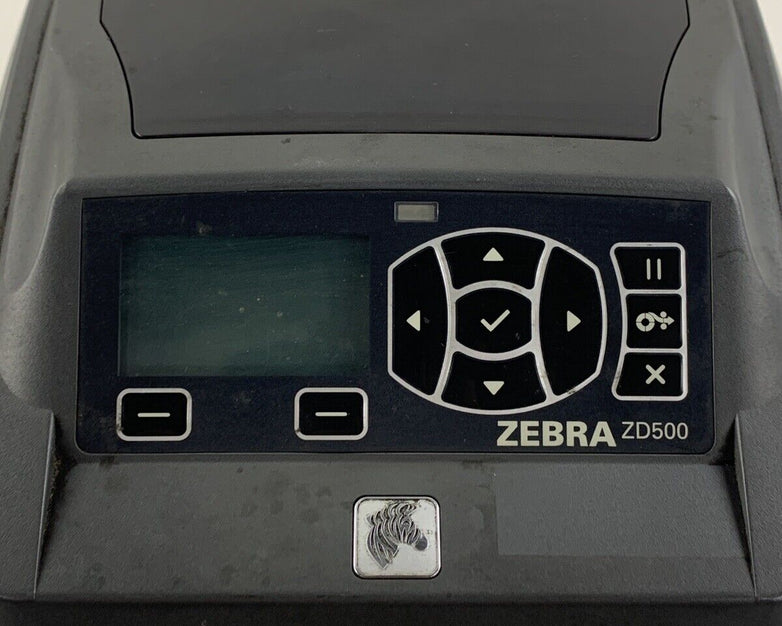 Zebra ZD500 Thermal Label Printer Bad Screen Tested Prints Parts and Repair