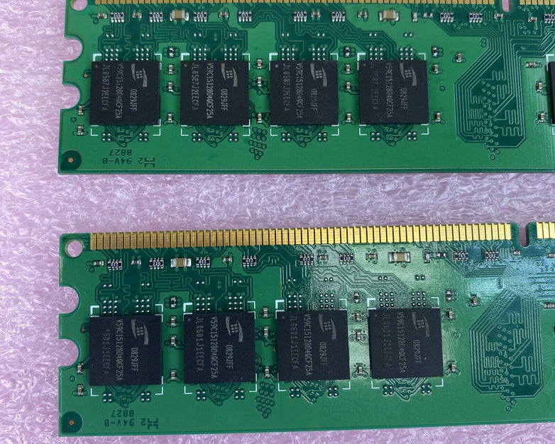 4x 1GB ProMOS V916765K24QCFW-G6 2Rx8 DDR2 800MHz CL6 PC2-6400U-66-12-E0