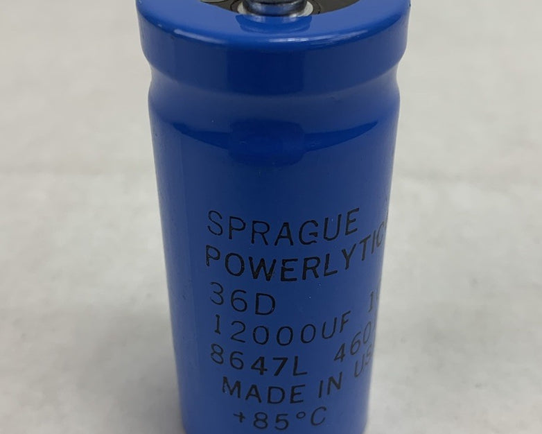 Sprague Powerlytic 36D 85°C 8647L 4601 12000uF 10VDC Capacitator