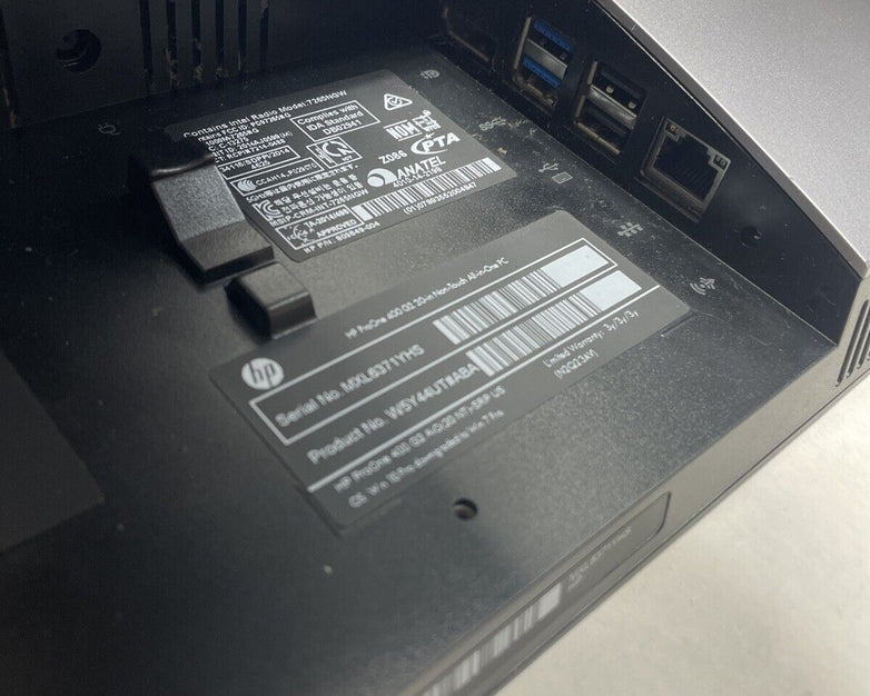 HP Pro One 400 G2 20in AIO Intel Core i3-6100 3.7GHz 4GB RAM No HDD No OS
