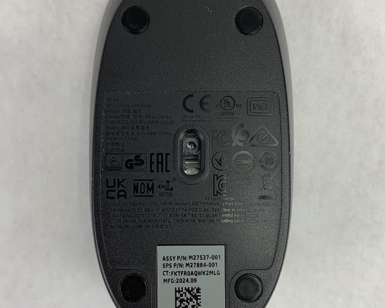 HP TPA-L001M 125 USB-Wired Mouse (Lot of 5)