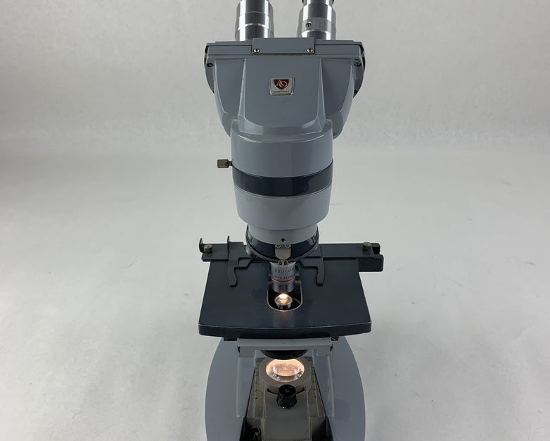 American 1037 Spencer Laboratory Microscope 100/1.25, Oil 10/.25, 45x NA 56