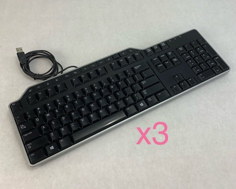 Dell KB522 Wired USB Keyboard (Lot of 3)