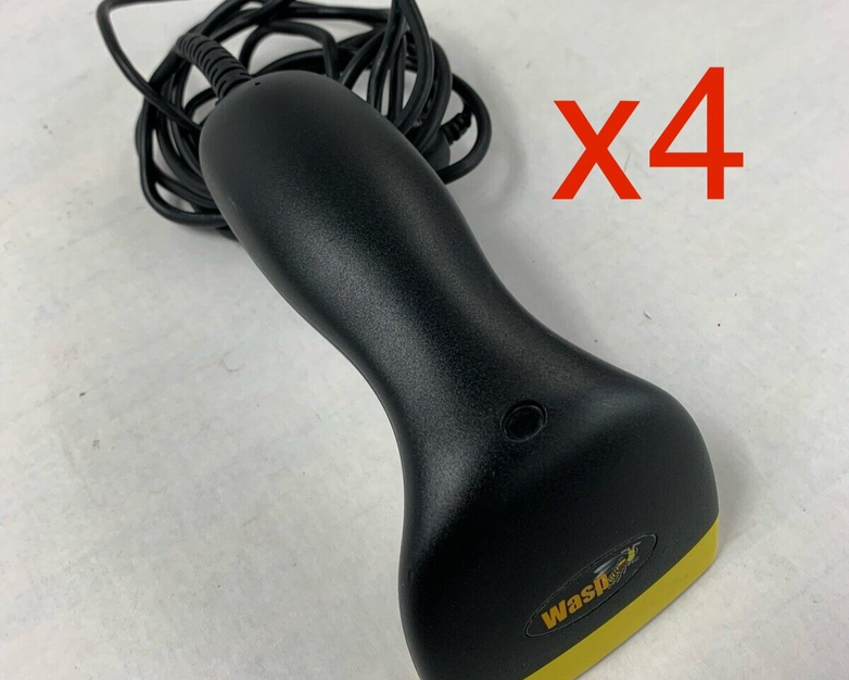 Lot of 4 Wasp WCS3905 Barcode Scanner
