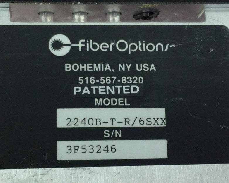 Fiber Options Fiber Optic TX 2240B-T-R/6SXX w/Cable Shown in Pictures Untested